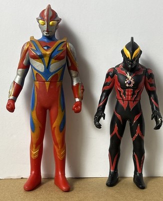 Ultraman Mebius Phoenix Brave And Ultraman Belial Soft Vinyl Fig Bandai US SELL!