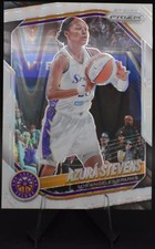 2025 Panini Prizm WNBA #64 Azura Stevens White Seismic & BASE CARD - LA Sparks