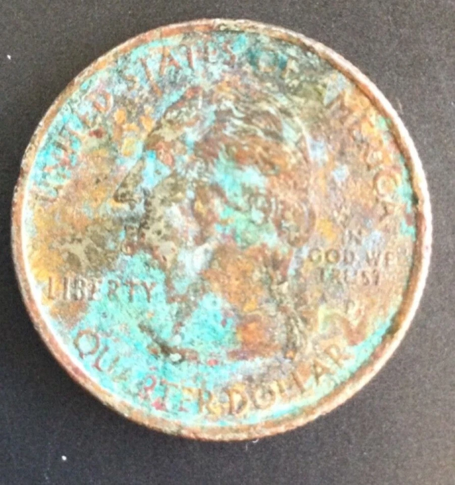 2008P  Oklahoma Quarter Mint Error Planchet Not Properly Annealed Underweight  - Image 4 of 4