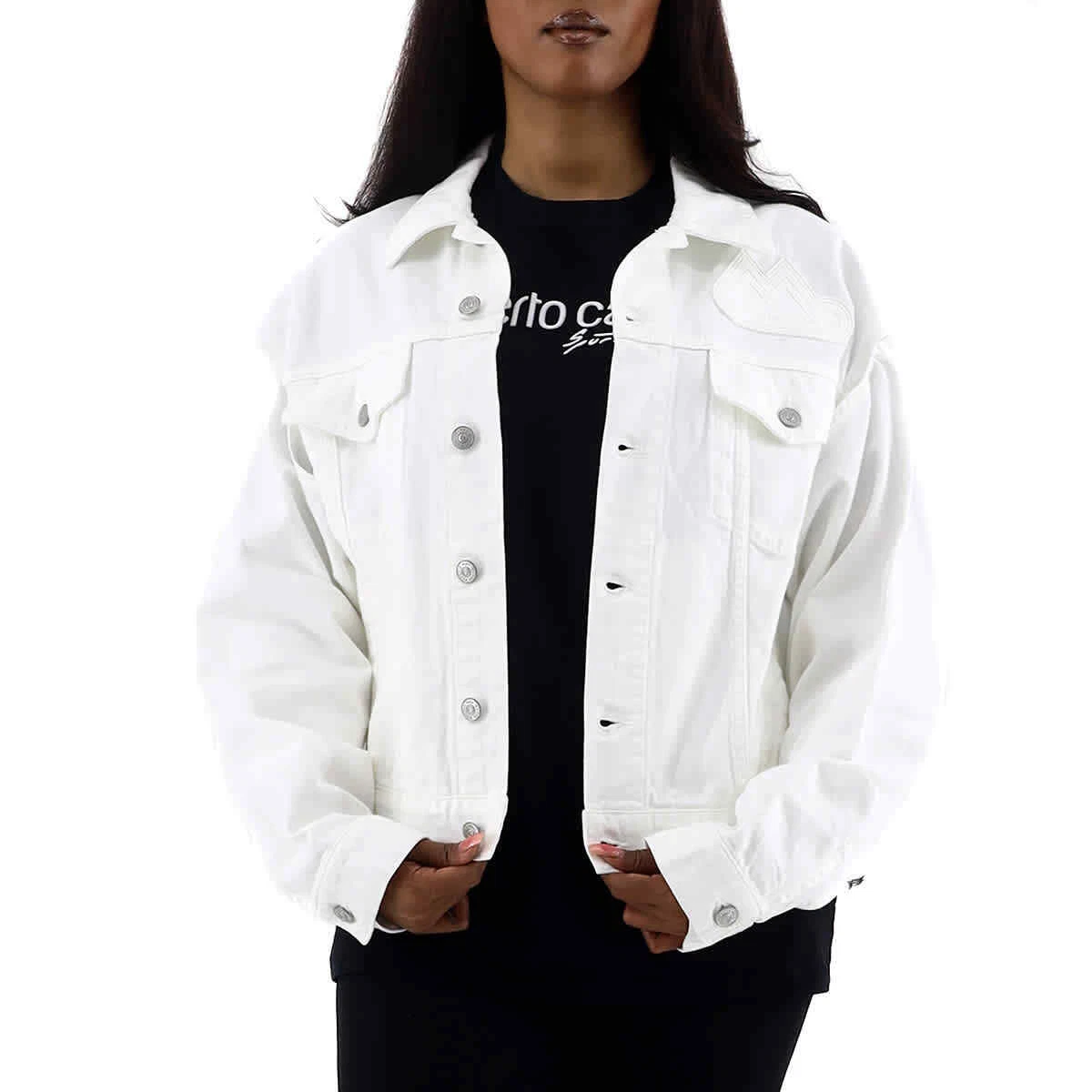 NEW CORE DENIM JACKET - WHITE DENIM | LaneBryant