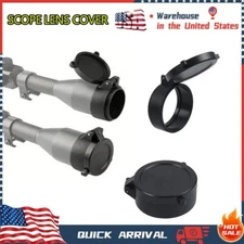 25.5-69mm Rifle Scope Lens Cover Quick Spring Flip Up Cap Protect Objective Lens