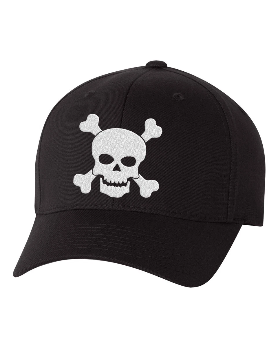 Baseball cap with skull and crossbones hotsell