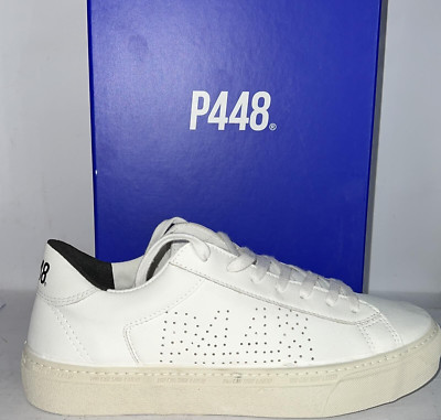 P448 Sportschuhe aus Leder Frau Far. Weiß / für Glatt Größe Eu 35 MF-P48007
