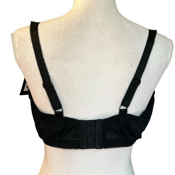 Apt. Sujetador con aros 9 Intimates Luxe de encaje sin forro para mujer talla 42DDD negro NUEVO Foto 4 de 4