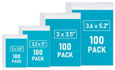 400 Small Plastic Bags Mini Baggies 4 Assorted Sizes Jewelry Clear Zip Lock Pill
