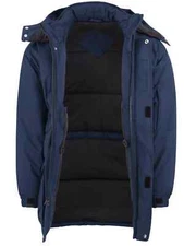 NEW RED KAP JP70BK HEAVYWEIGHT LINED PARKA JP70 COAT JACKET NAVY 2XLARGE REGULAR