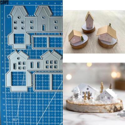 Häuser Stanzformen Metall Cutting Dies Scrapbooking Stanzschablonen Stencils Diy