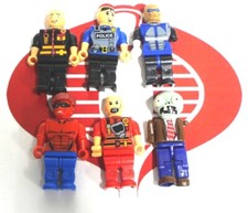 BLOCK TECH Action Figure LOT KNEX Alien Minifigure Lot POLICE Firefight Mixed