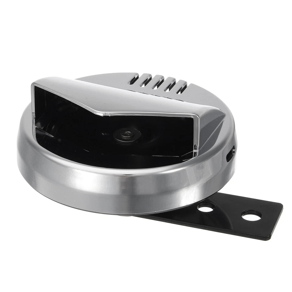 Bocina eléctrica cromada 12V nueva para moto cromada súper fuerte 110db Cafe Racer Foto 3 de 4
