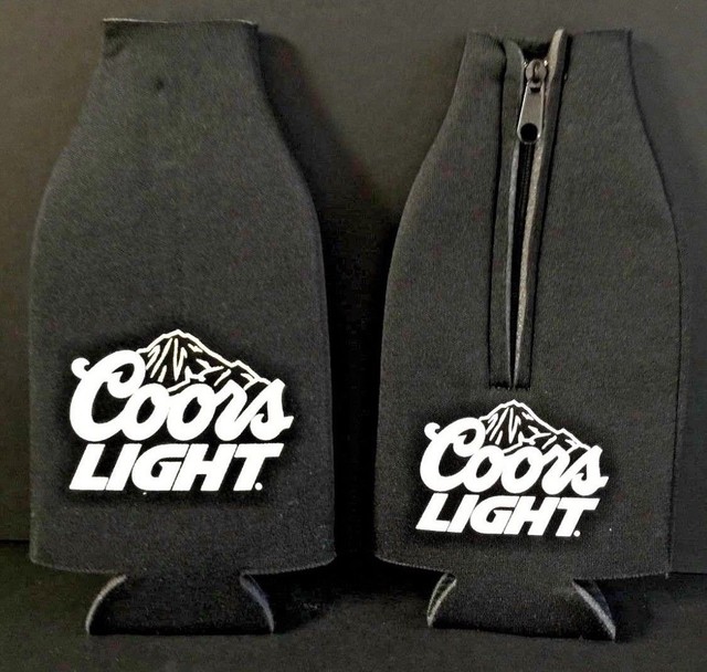 Coors Light Beer Koozie 12 Oz Bottle 2 Sided Classic Logo Two (2