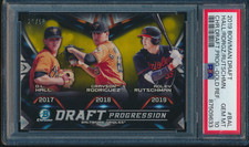 PSA 10 ADLEY RUTSCHMAN 2019 Bowman Chrome DRAFT PROGRESSION GOLD REFRACTOR GEM