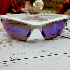 Rawlings LTS Youth Sport Sunglasses   White Frame With Purple Mirrored Lenses