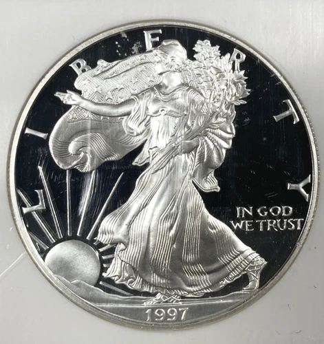 1997 Silver Eagle ASE 1.00. NGC PR 69 UC Proof.