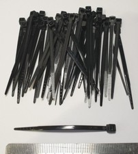 Mini cable Ties - Black 50 Pack - 60mm - Easily secure cables - Free P&P