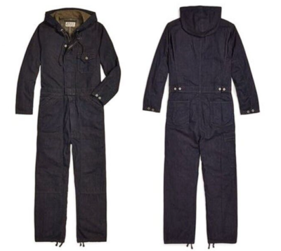 カバーオール 050192 RRL DOUBLE RL Linen-Cotton RRL Ralph Lauren Cotton Linen Blend Japanese Denim Coverall-MEN-L