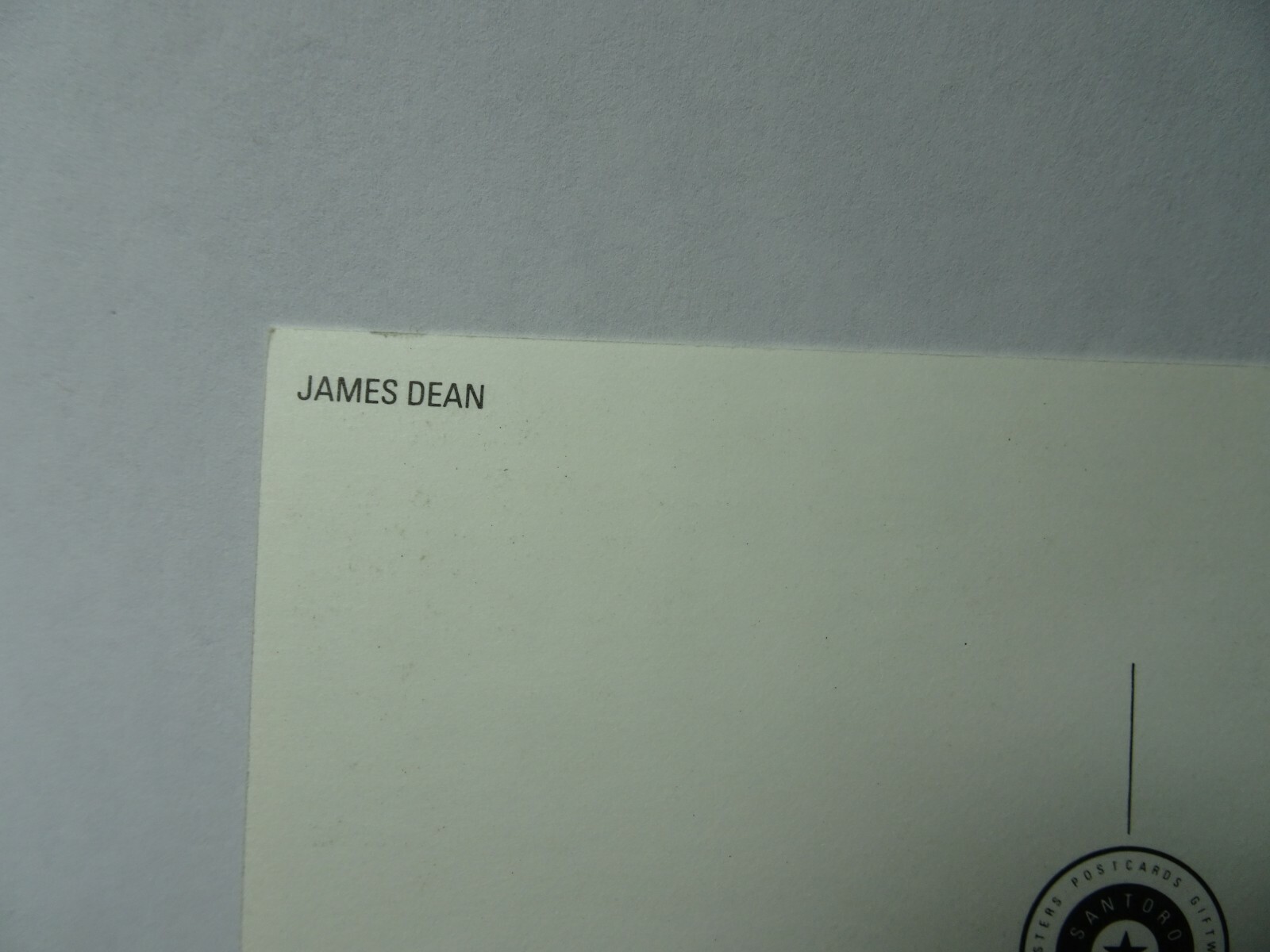 JAMES DEAN SANTORO GRAPHICS LTD. POST CARD5.8" X 4.2"NEWPRINTED IN