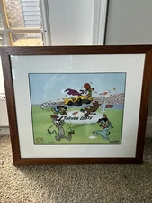Rare Turner Sports Animation Cel by Hanna-Barbera of Cartoon Dogs Butch Hartman