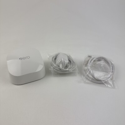 Eero 6 N010001 Mesh Wifi Router Wireless Dual-Band Gigabit System w Power Cord