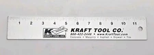 Kraft Tool Co. 12 inch Aluminum Ruler VTG Masonry Tile Concrete  Tile Drywall