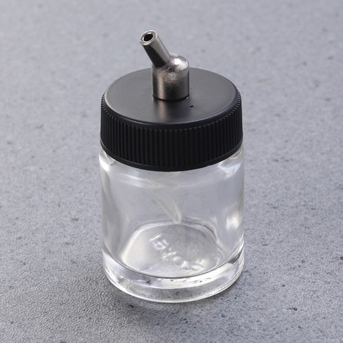 1 Pc Airbrush Bottle 22 Jar Clear Glass Paint Cup for Airbrush Paint - Picture 3 of 11