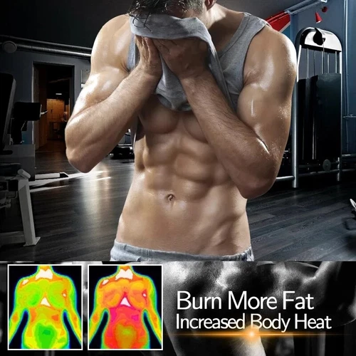 Männer Schweiß Sauna Neopren Taillentrainer Gewichtsverlust Korsett Taillen Body Shaper - Bild 7 von 31