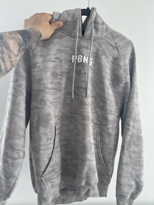 Alphalete PBNS Hoodie Grey Camo Size Medium UK