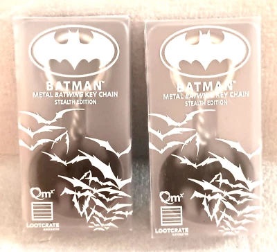 2 QMx Batman Caliber MetalWorks Batwing Key Chain LootCrate NOS New MOC NOS 2016 - Image 1 of 4