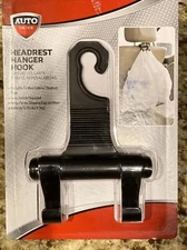 Auto Drive HEADREST HANGER HOOK Hangs Purses,Shopping Bags & More~To 10 Lbs~New!