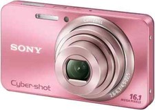 Sony Cyber-shot DSC-W570 5x Opti Zoom Digital Camera w/Battery Charger SD Card