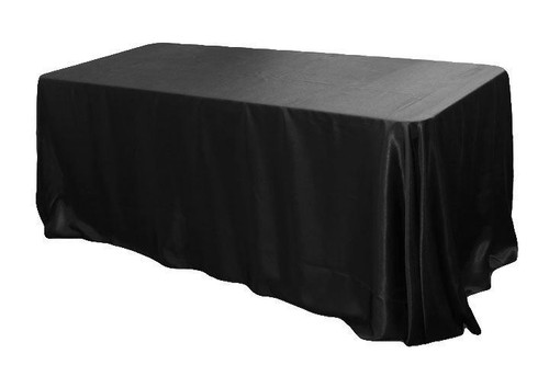6 pack 90x132" Rectangular Satin Tablecloth Wedding Party Catering - Picture 3 of 41
