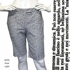 GF FERRE Gianfranco ITALIAN Book Newspaper PRINT Vtg Shorts Pants 26 2 4 IT 40