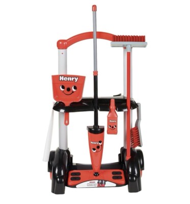 Casdon Henry & Hetty Toys - Henry Reinigungswagen - rotes Henry-inspiriertes Spielzeug NEU