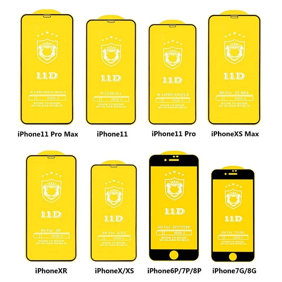 4PACK Screen Protector for iPhone 7/8 (WHITE).11D Curved Edge Tempered Glass - Image 3 of 4