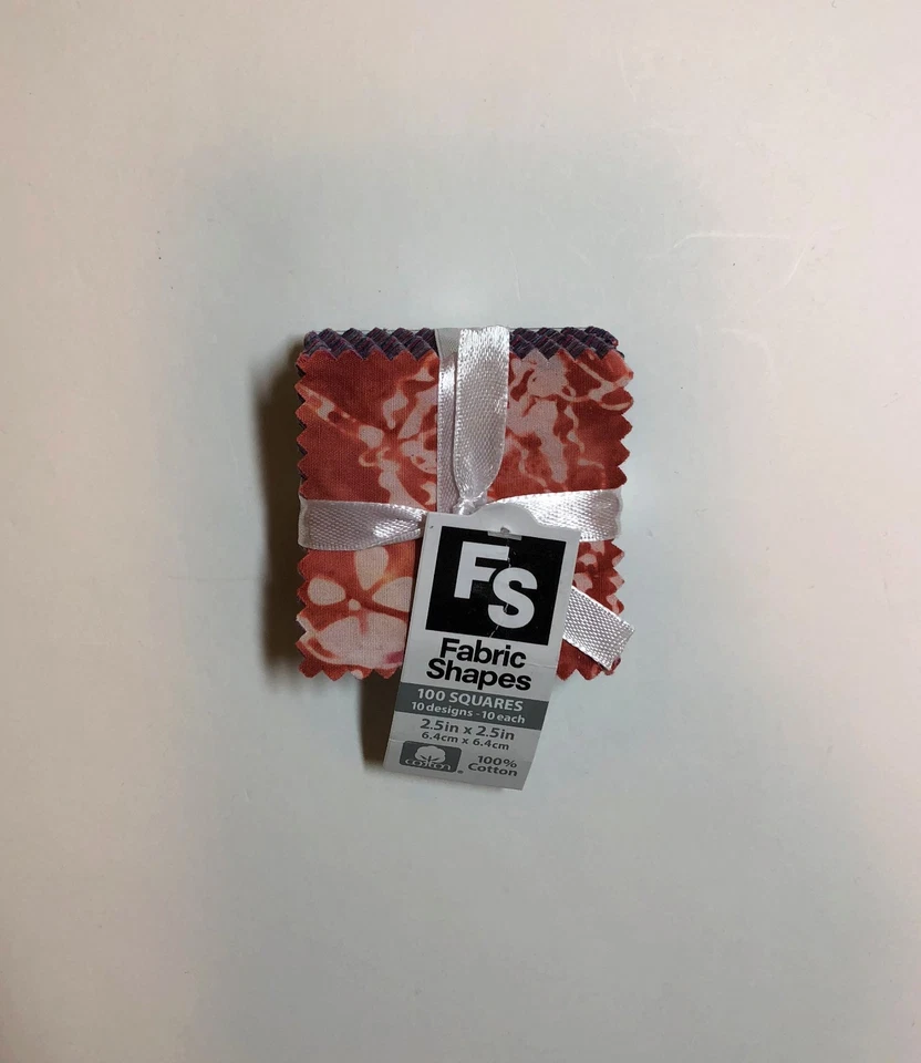 Purple Batik Mini Charm 2.5" x 2.5"~Cotton Quilt Fabric~10 designs/10 ea~100 pc - Image 2 of 3