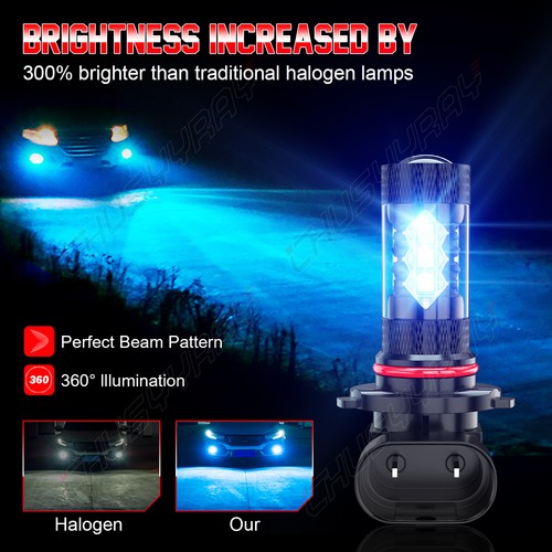 For Lincoln Aviator 2003-2005 6x Combo LED Headlight Hi/Lo Beam + Fog Light Bulb - Picture 20 of 21