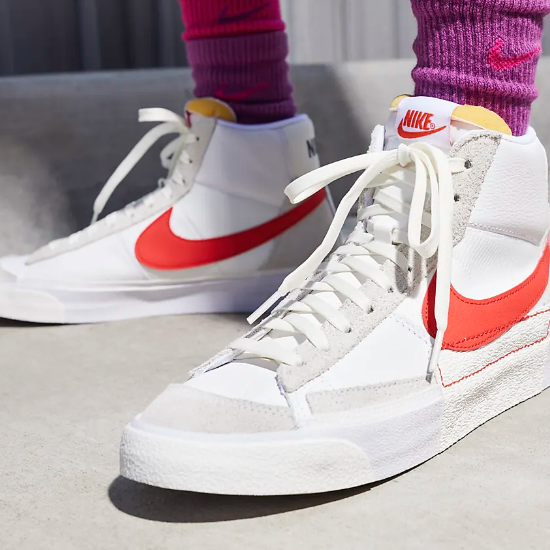 Nike Blazer '77 Mid Pro Club Shoes 'Habanero Red' (DQ7673-101