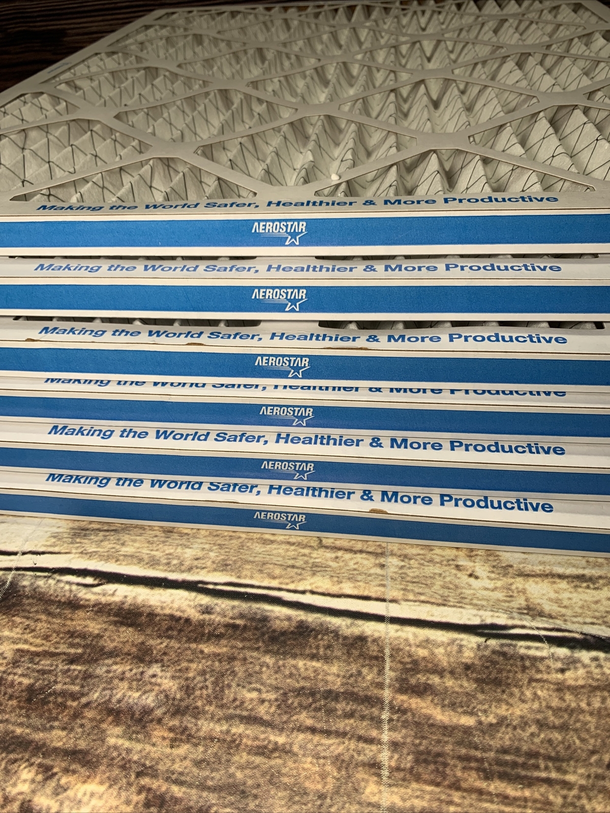 Aerostar 20x25x1 MERV 11 Furnace Air Filter, 6 Pack eBay
