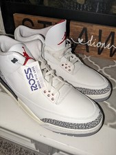 Nike Air Jordan 3 Retro Reimagined White Cement Grey Red DN3707-100 Men's 18
