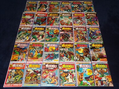WEREWOLF BY NIGHT 1 - 43 MOON KNIGHT 1972 LOT 33 37 GIANT SIZE 1 3 4 5 NO 32