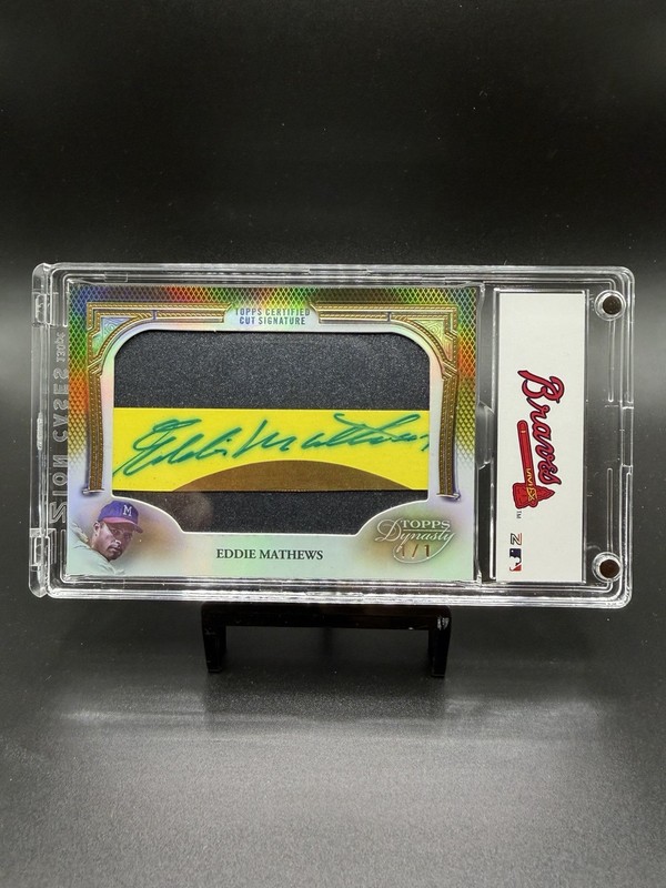2023 Topps Dynasty Eddie Mathews Cut Auto 1/1