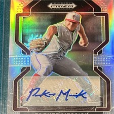 2022 Panini Prizm Draft Picks Parker Messick Rookie Auto FSU #PDP54 Baseball