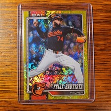 2026 Topps Series 1 Felix Bautista Yellow Parallel #128 398/399 
