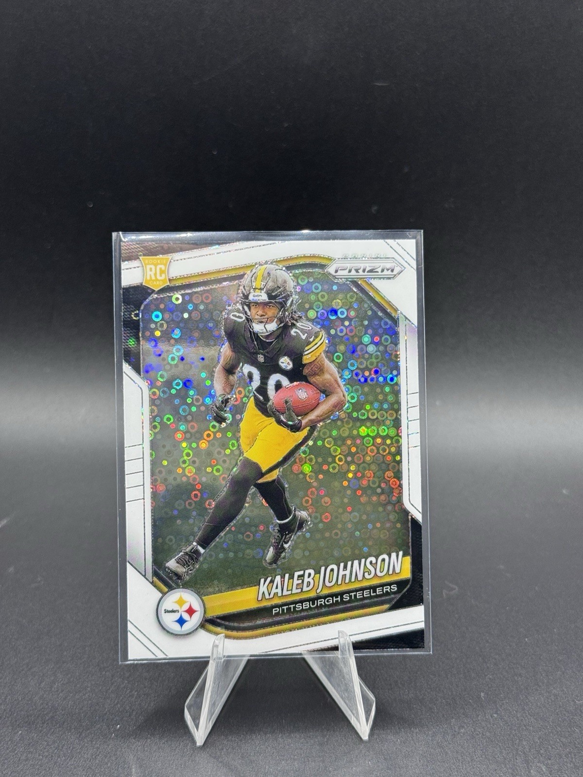 2025 Panini Prizm - Rookies Kaleb Johnson #375 White Disco Prizm (RC)