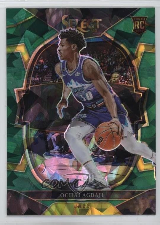 2022-23 Panini Select Concourse Green Ice Prizm Ochai Agbaji #96 0c2