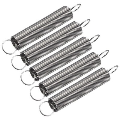 Compression spring 0.6x8x50mm, load 2.3Lbs, silver, 10pcs for general use