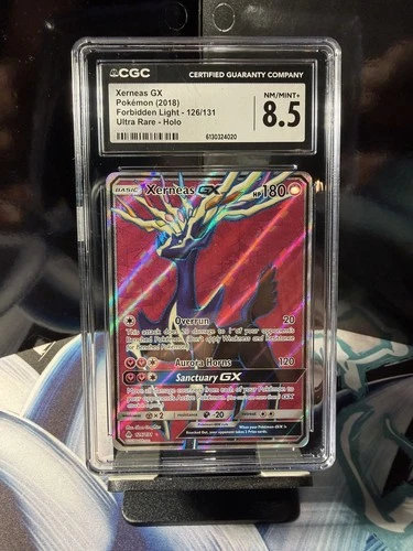 Pokemon CGC 8.5 Xerneas GX 126/131 Full Art - Forbidden Light NM/Mint+ *POP 12*