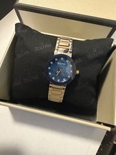 Bulova Women's Quartz 96P172 Futuro Stainless Steel Silver Watch 26MM MSRP $425