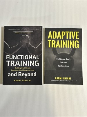 Adam Sinicki 2-Book Set - Functional Training & Adaptive Training PB Excellent