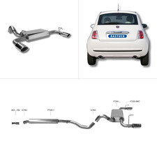 Bastuck Komplettanlage - Fiat 500