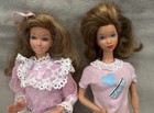 Vintage 1970-80s Barbie Heart Family Dolls, One in Original Dress Mattel Midge — photo 1